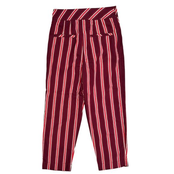 NWT Free People Seemed Like Stripe Belted Crop Pant - Picture 5 of 8
